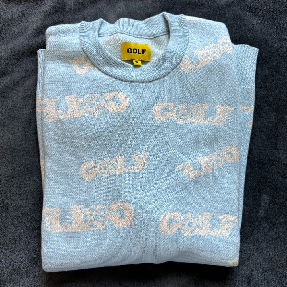 GOLF WANG - RITUAL SWEATER (LIGHT BLUE – XL)